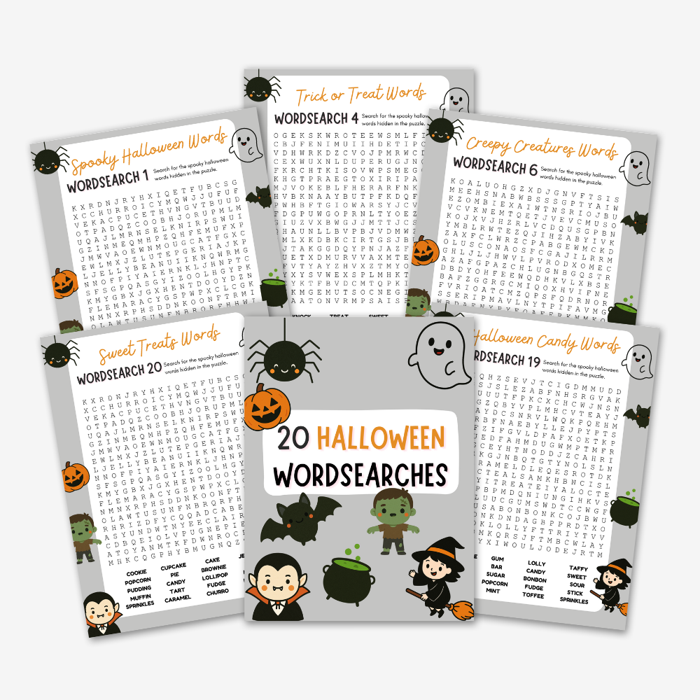 PLR Halloween Wordsearches x20 Pack
