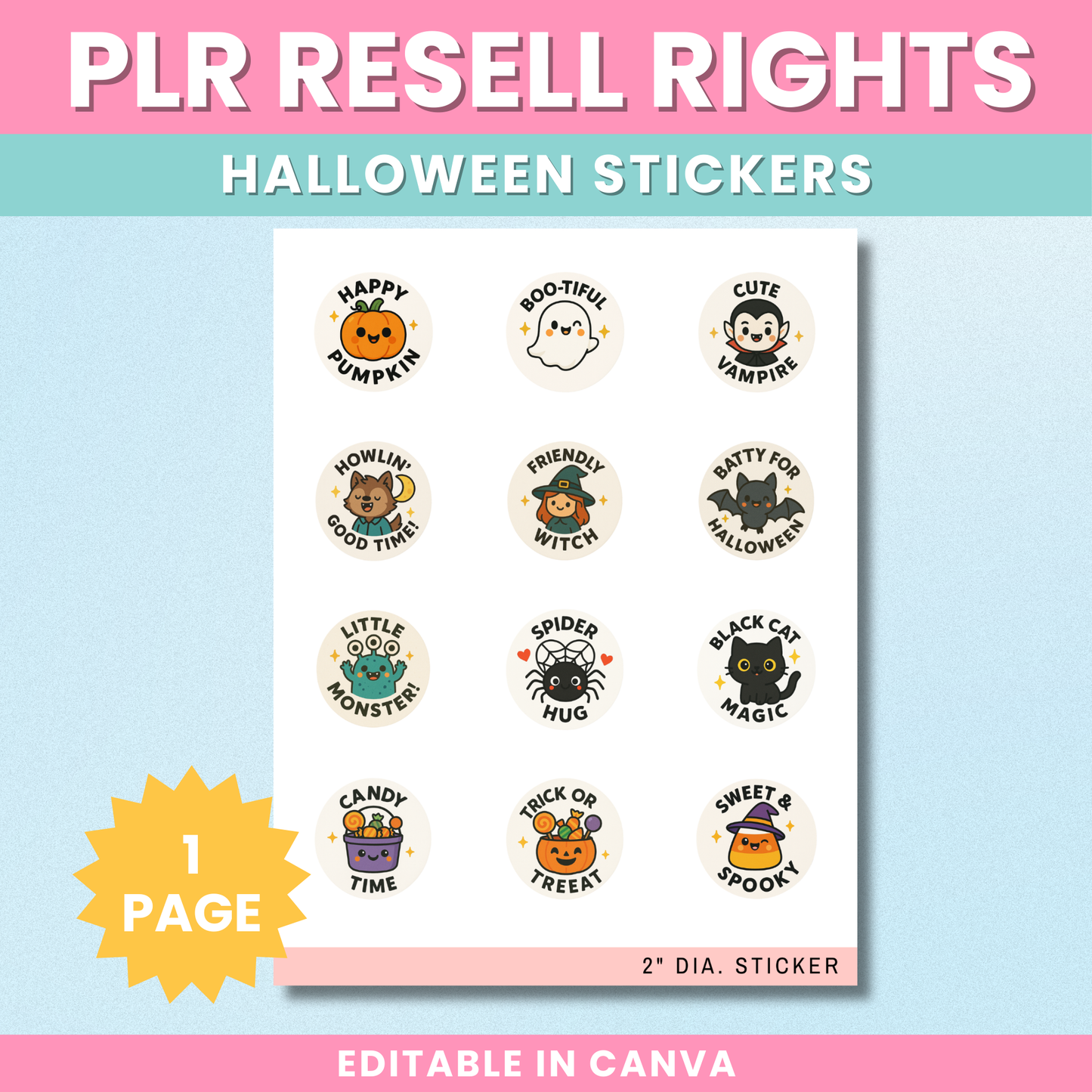 PLR Halloween Bundle 1 - 93 pages of Halloween fun!