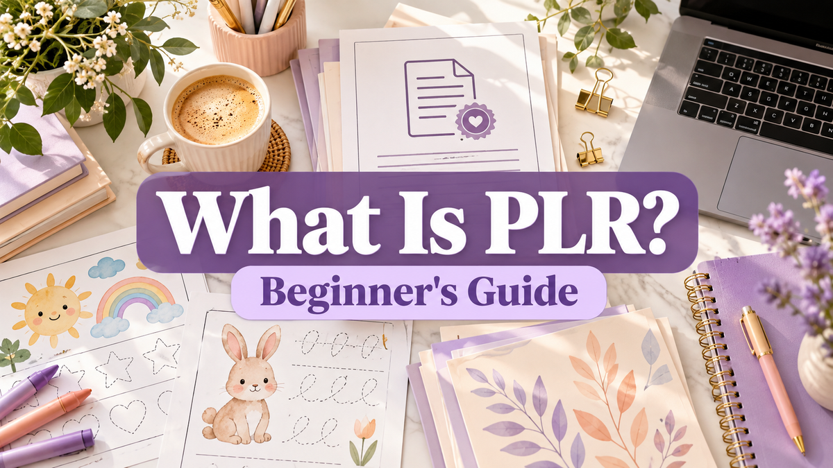 Blog cover: What Is PLR? A Complete Beginner’s Guide to Private Label Rights